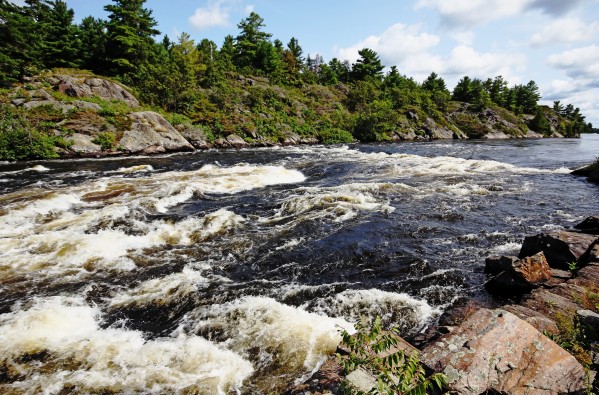 Dalles Rapids French River  by Deb Oppermann